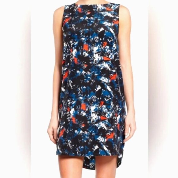 Nordstrom Dresses & Skirts - Nordstrom Halogen Abstract Lightweight Summer Artsy Shift Retro Dress M